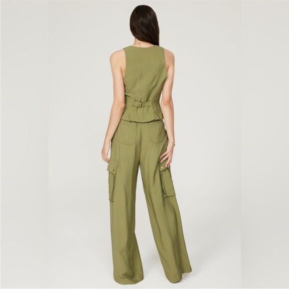 Ramy Brook Emil Pants in Olive Green Size 6 MSRP $395 - Picture 5 of 7